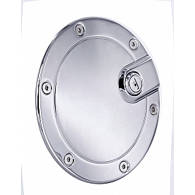 All Sales Fuel Door - Round Aluminum - 6053CL
