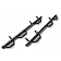 N-Fab Nerf Bar - Truck Wheel to Wheel Black Gloss Textured Powder Coated Steel Round - F1797QC6