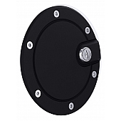 All Sales Fuel Door - Round Aluminum - 6053KL