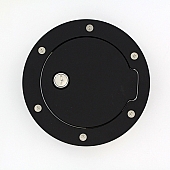 All Sales Fuel Door - Round Aluminum - 6051KL