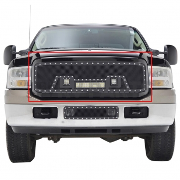 Paramount Automotive Grille - Gloss Black ABS Plastic - 480804-2
