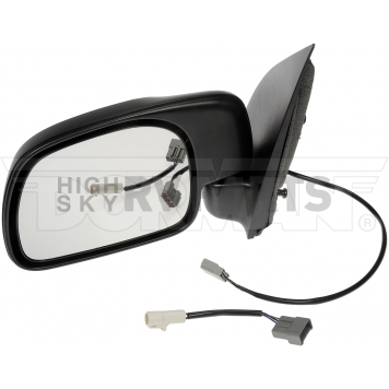 Dorman Exterior Mirror Powered Rectangular Black Single - 9551452-1