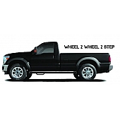 N-Fab Nerf Bar - Truck Wheel to Wheel Black Matte Textured Powder Coated Steel Round - F1577RCTX