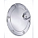 All Sales Fuel Door - Round Aluminum - 6052CL