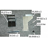 Owens Products Running Board - Truck Wheel To Wheel Mounting Kit - 101318