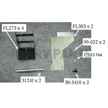 Owens Products Running Board - Truck Wheel To Wheel Mounting Kit - 101318