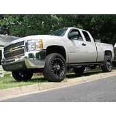 N-Fab Nerf Bar - Truck Wheel to Wheel Black Matte Textured Powder Coated Steel Round - C07100QC6X