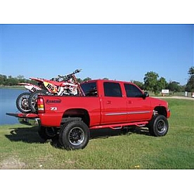 N-Fab Nerf Bar - Truck Wheel to Wheel Black Matte Textured Powder Coated Steel Round - C0189CCTX