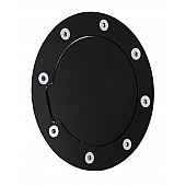 All Sales Fuel Door - Round Aluminum - 6050K