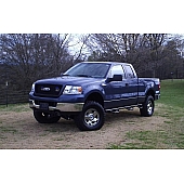 N-Fab Nerf Bar - Truck Wheel to Wheel Black Gloss Powder Coated Steel Round - F04100QC6