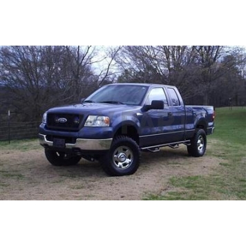 N-Fab Nerf Bar - Truck Wheel to Wheel Black Matte Textured Powder Coated Steel Round - F04100QC6X