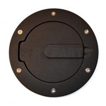 All Sales Fuel Door - Round Black - 6047K