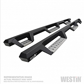 Westin Automotive Nerf Bar - Truck Wheel to Wheel Black Textured Powder Coated Stainless Steel Square - 565347652