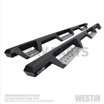 Westin Automotive Nerf Bar - Truck Wheel to Wheel Black Textured Powder Coated Stainless Steel Square - 565347652
