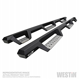 Westin Automotive Nerf Bar - Truck Wheel to Wheel Black Textured Powder Coated Stainless Steel Square - 565347752