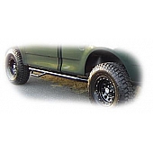 N-Fab Nerf Bar - Truck Wheel to Wheel Black Matte Textured Powder Coated Steel Round - F0976RCTX