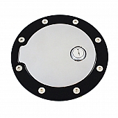 All Sales Fuel Door - Round Aluminum - 6044KCL