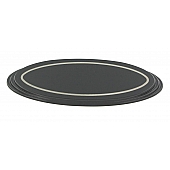 All Sales Emblem - Ford Oval Step Style Black Aluminum - 50705