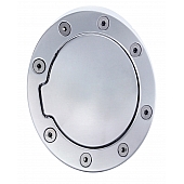 All Sales Fuel Door - Round Aluminum - 6043P