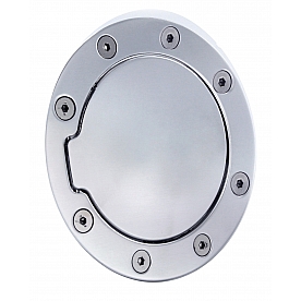 All Sales Fuel Door - Round Aluminum - 6043P