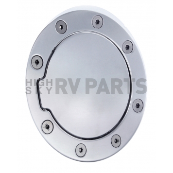 All Sales Fuel Door - Round Aluminum - 6043P