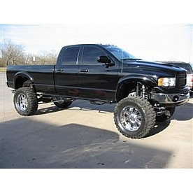 N-Fab Nerf Bar - Truck Wheel to Wheel Black Matte Textured Powder Coated Steel Round - D02107QC6X