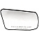 Help! By Dorman Exterior Mirror Glass Rectangular Power Single - 56535