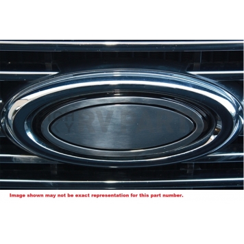All Sales Emblem - Ford Oval Step Style Silver Aluminum - 50904-1