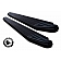 Black Horse Offroad Running Board Aluminum Stationary Black - PRHY169BK