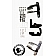 Black Horse Offroad Running Board Aluminum Stationary Black - PRHY169BK
