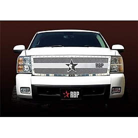 RBP (Rolling Big Power) Grille - Mesh With Studded Frame Silver Stainless Steel - 851111