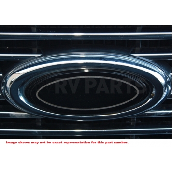 All Sales Emblem - Ford Oval Step Style Black Aluminum - 50905-1