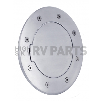 All Sales Fuel Door - Round Aluminum - 6092