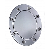 All Sales Fuel Door - Round Aluminum - 6091