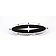 All Sales Emblem - Ford Oval Race Style With Cross Insert Silver Aluminum - 50907