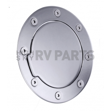 All Sales Fuel Door - Round Aluminum - 6091C