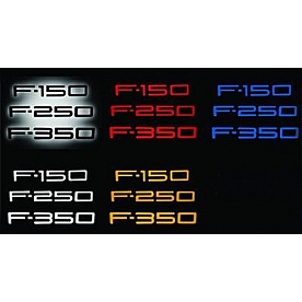 Recon Accessories Emblem - F-150 White - 264F150WH