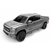 N-Fab Nerf Bar - Truck Wheel to Wheel Black Matte Textured Powder Coated Steel Round - C1789QCTX