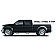N-Fab Nerf Bar - Truck Wheel to Wheel Black Matte Textured Powder Coated Steel Round - C1789QCTX