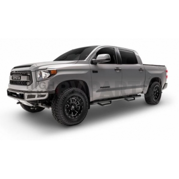N-Fab Nerf Bar - Truck Wheel to Wheel Black Matte Textured Powder Coated Steel Round - C1789QCTX-2
