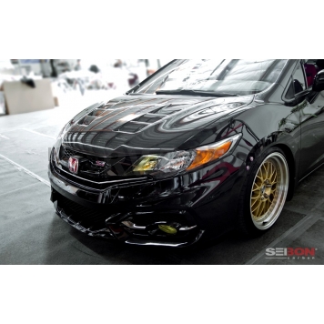 Seibon Carbon Hood - TS Style Carbon Fiber Black - 5735-2