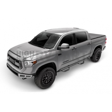 N-Fab Nerf Bar - Truck Wheel to Wheel Black Matte Textured Powder Coated Steel Round - C17105CCTX