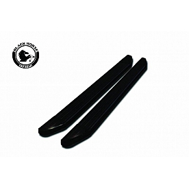 Black Horse Offroad Running Board Aluminum Stationary Black - PRTYRABK