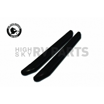 Black Horse Offroad Running Board Aluminum Stationary Black - PRTYRABK
