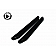 Black Horse Offroad Running Board Aluminum Stationary Black - PRTYRABK