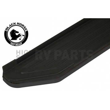 Black Horse Offroad Running Board Aluminum Stationary Black - PRTYRABK-2