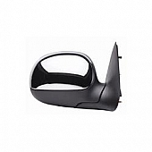 K-Source Exterior Mirror Manual OEM Silver Single - 61135F