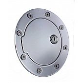 All Sales Fuel Door - Round Aluminum - 6055L