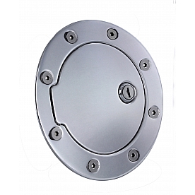 All Sales Fuel Door - Round Aluminum - 6055L