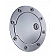 All Sales Fuel Door - Round Aluminum - 6055L